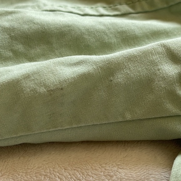 Gap Trench Coat. Light Green size 3 - Picture 9 of 11